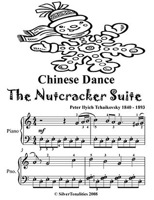 Read Chinese Dance the Nutcracker Suite Easy Piano Sheet Music Tadpole Edition - Peter Ilyich Tchaikovsky | PDF