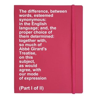 Download The difference, between words, esteemed synonymous: in the English language - John Trusler file in PDF