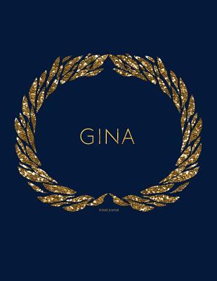 Full Download Gina - Dotted Journal: Black Navy Gold Minimalist Notebook - file in PDF