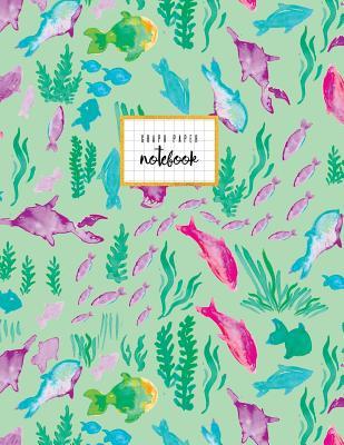 Read Graph Paper Notebook: Light Green Violet Pink Blue Watercolor Fish Ocean Journal, School Notebook, with Graph Grid Paper, Letter Size, Classic, 110 Pages -  | PDF
