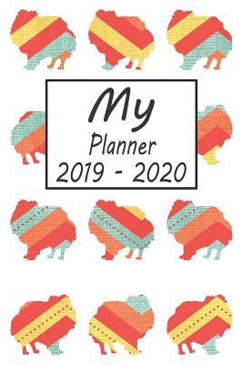 Download My Planner 2019 - 2020: Pomeranian Dog Pattern Weekly Planner 2019 - 2020: 24 Month Agenda - Calendar, Organizer, Notes, Goals & to Do Lists -  file in PDF