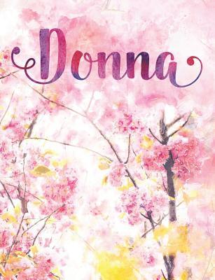 Full Download Donna: Personalized Journal - A Pink Cherry Blossom Diary -  | ePub