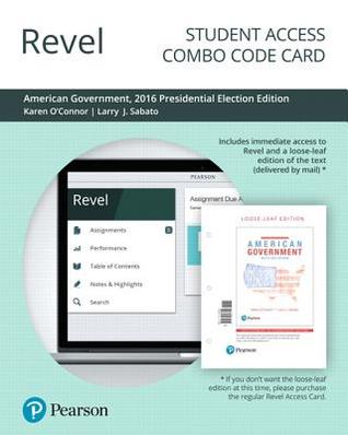 Read American Government: Roots and Reform, 2016 Presidential Election Edition [with Revel Code] - Karen O'Connor file in PDF