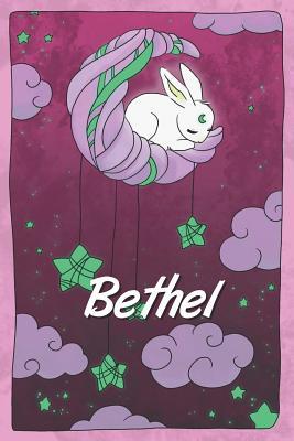 Read Bethel: personalized notebook sleeping bunny on the moon with stars softcover 120 pages blank useful as notebook, dream diary, scrapbook, journal or gift idea - Jenny Illus | ePub