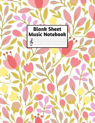 Download Blank Sheet Music Notebook: Easy Blank Staff Manuscript Book Large 8.5 X 11 Inches Musician Paper Wide 12 Staves Per Page for Piano, Flute, Violin, Guitar, Trumpet, Drums, Cello, Ukelele and other Musical Instruments - Code: A4 4269 - Aubree Wang file in ePub