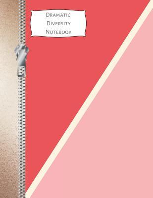 Full Download Dramatic Diversity Notebook: Geometric Triangle Pink & Salmon College Ruled Composition Writing Notebook -  | PDF