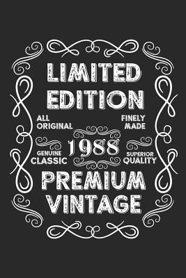Read Online Limited Edition Premium Vintage 1988: A Blank Lined Journal For Birthday Parties That Makes a Funny Birthday Gift For Men And Women - Marla Maudson file in ePub