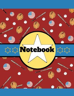 Read Online Notebook: Baseball Stars Bats Ball Red Novelty Gift - Lined NOTEBOOK, 130 page, 8.5 x 11 - Shae-Athena Designs file in PDF