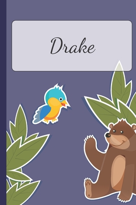 Download Drake: Personalized Notebooks - Sketchbook for Kids with Name Tag - Drawing for Beginners with 110 Dot Grid Pages - 6x9 / A5 size Name Notebook - Perfect as a Personal Gift - Planner and Journal for kids -  | PDF