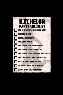 Download Bachelor party checklist: 6x9 Bachelor grid squared paper notebook notes -  file in PDF